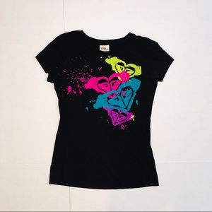 Vintage Roxy Paradise Colorful T-Shirt 90s, y2k